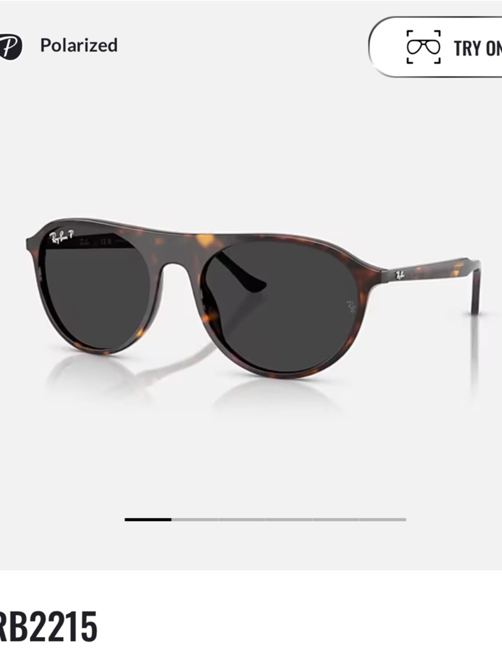 Ray-Ban Black Sunglasses with Brown Case and Gray Cloth